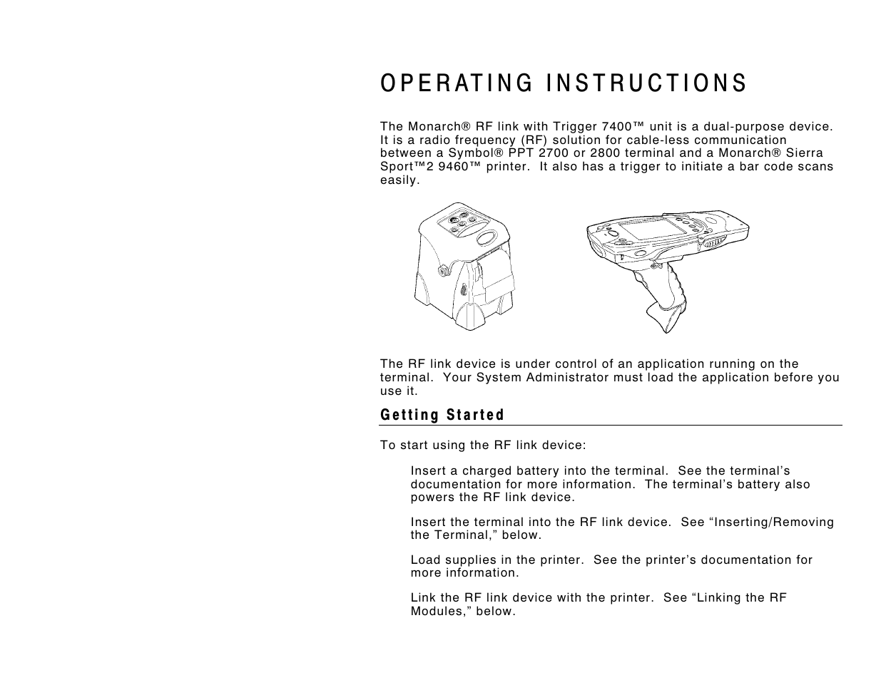 Paxar Monarch PPT 2700 User Manual | 8 pages