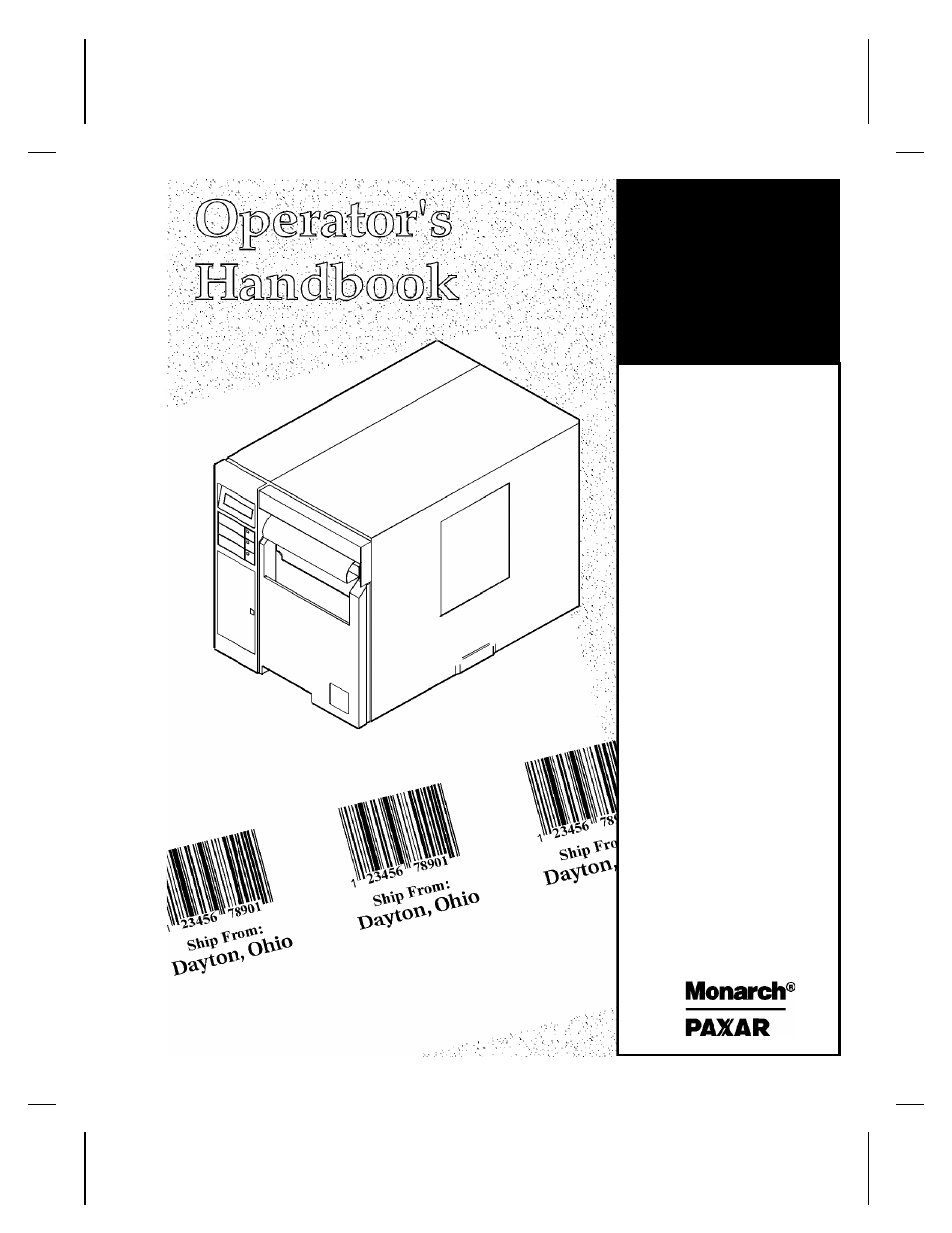 Paxar 9856 User Manual | 51 pages