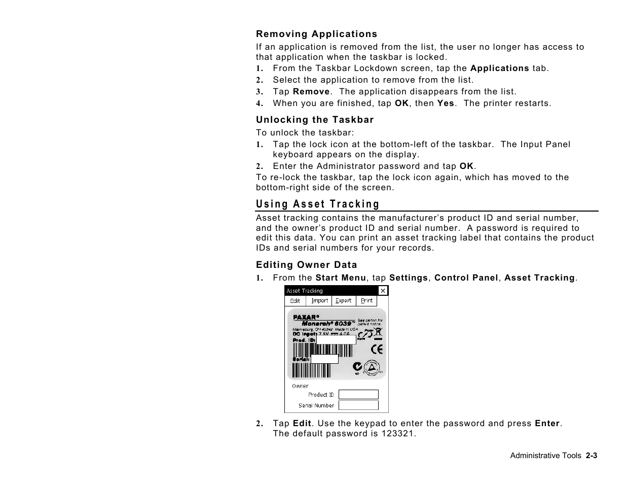 Paxar Monarch TC6039SA User Manual | Page 9 / 64