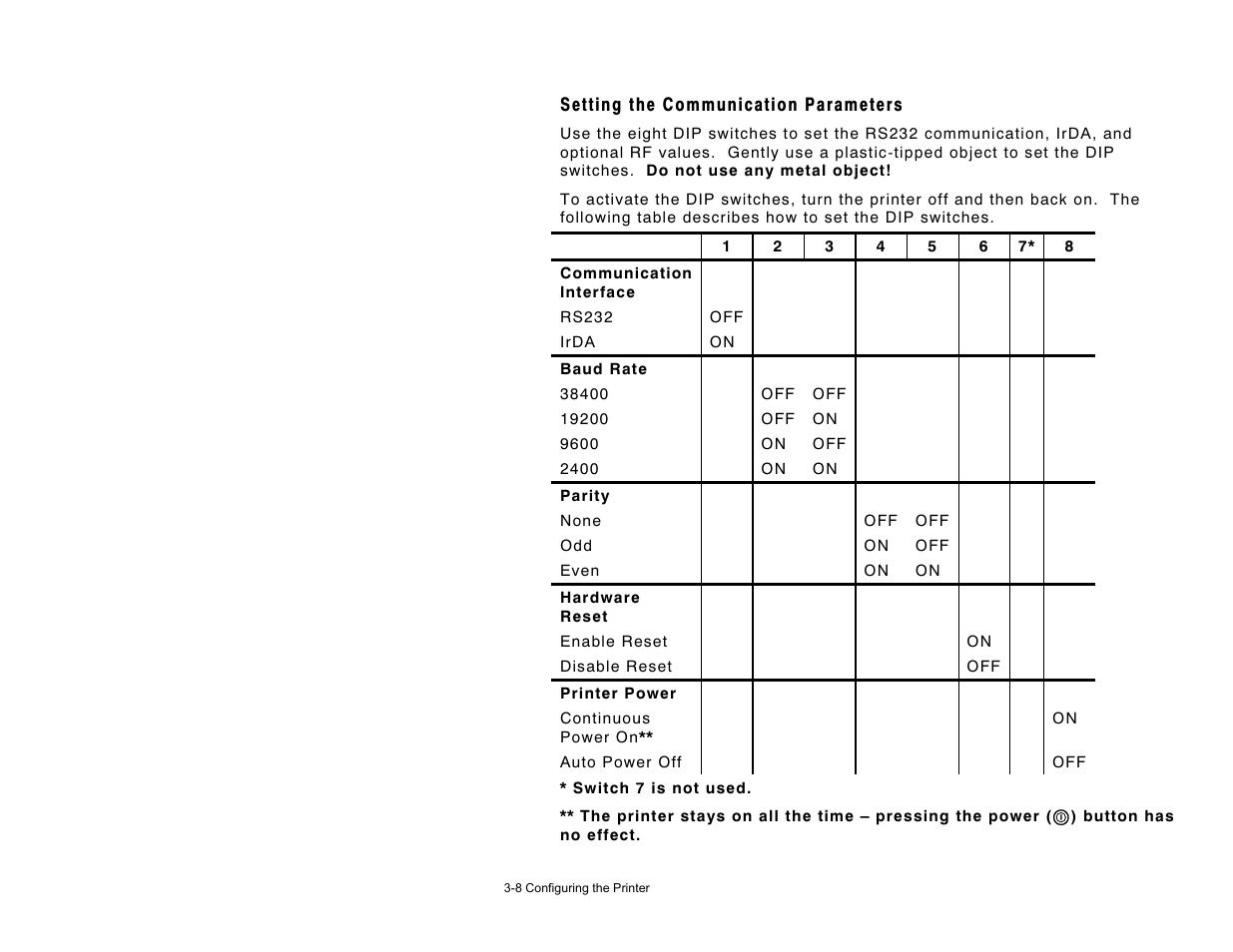 Paxar 9430R User Manual | Page 30 / 52