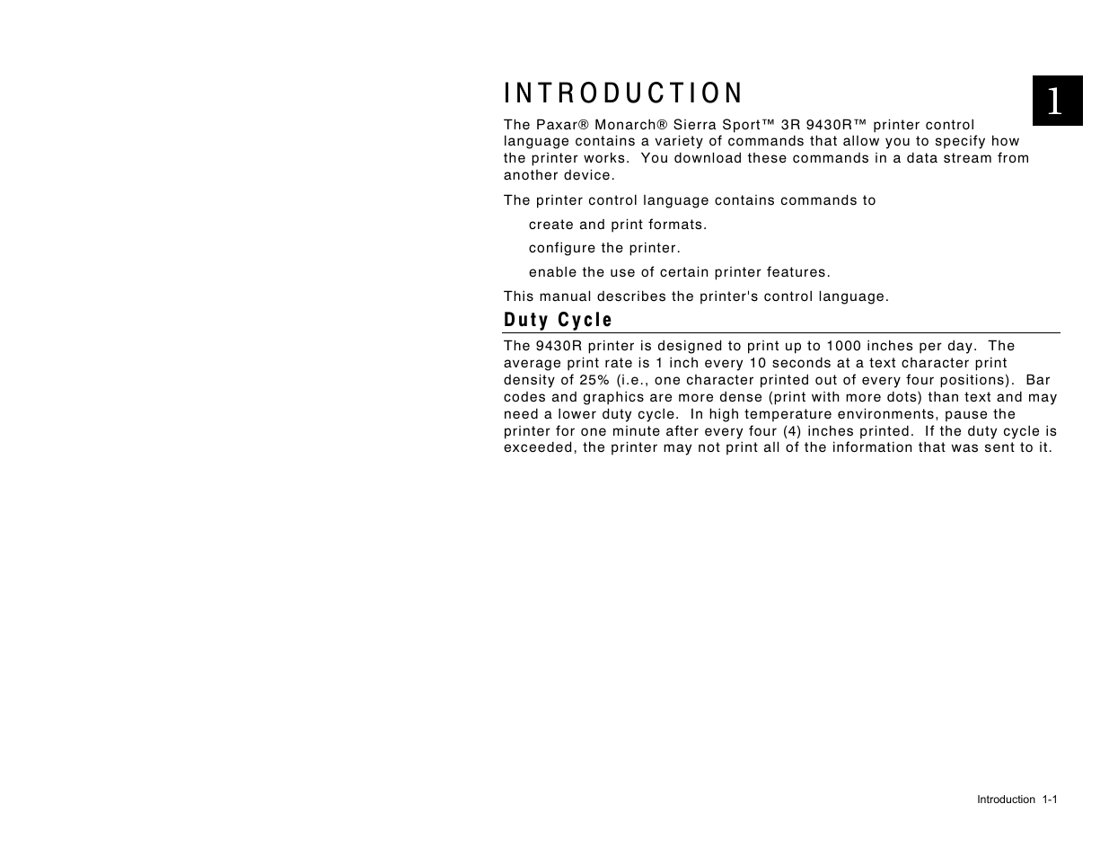 Paxar 9430R User Manual | Page 7 / 52