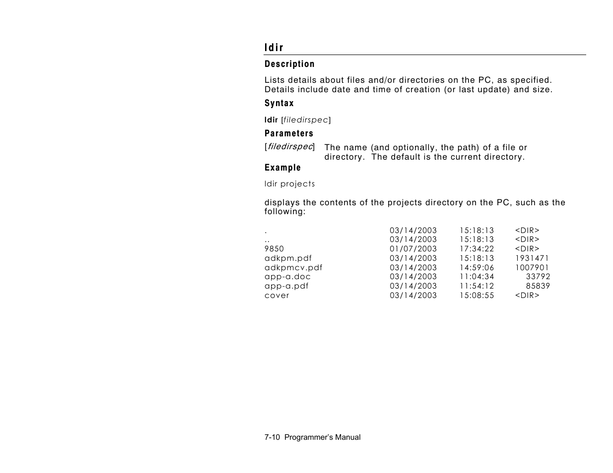 L d i r | Paxar Gold 6037EX User Manual | Page 190 / 230