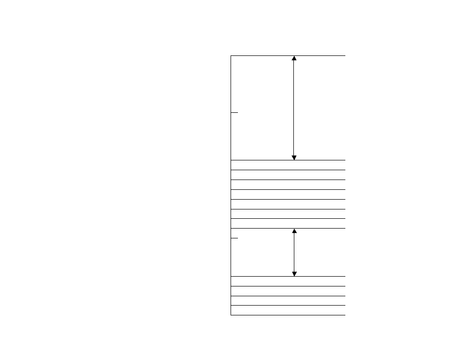 Following is the address map for the printer | Paxar Gold 6037EX User Manual | Page 20 / 230