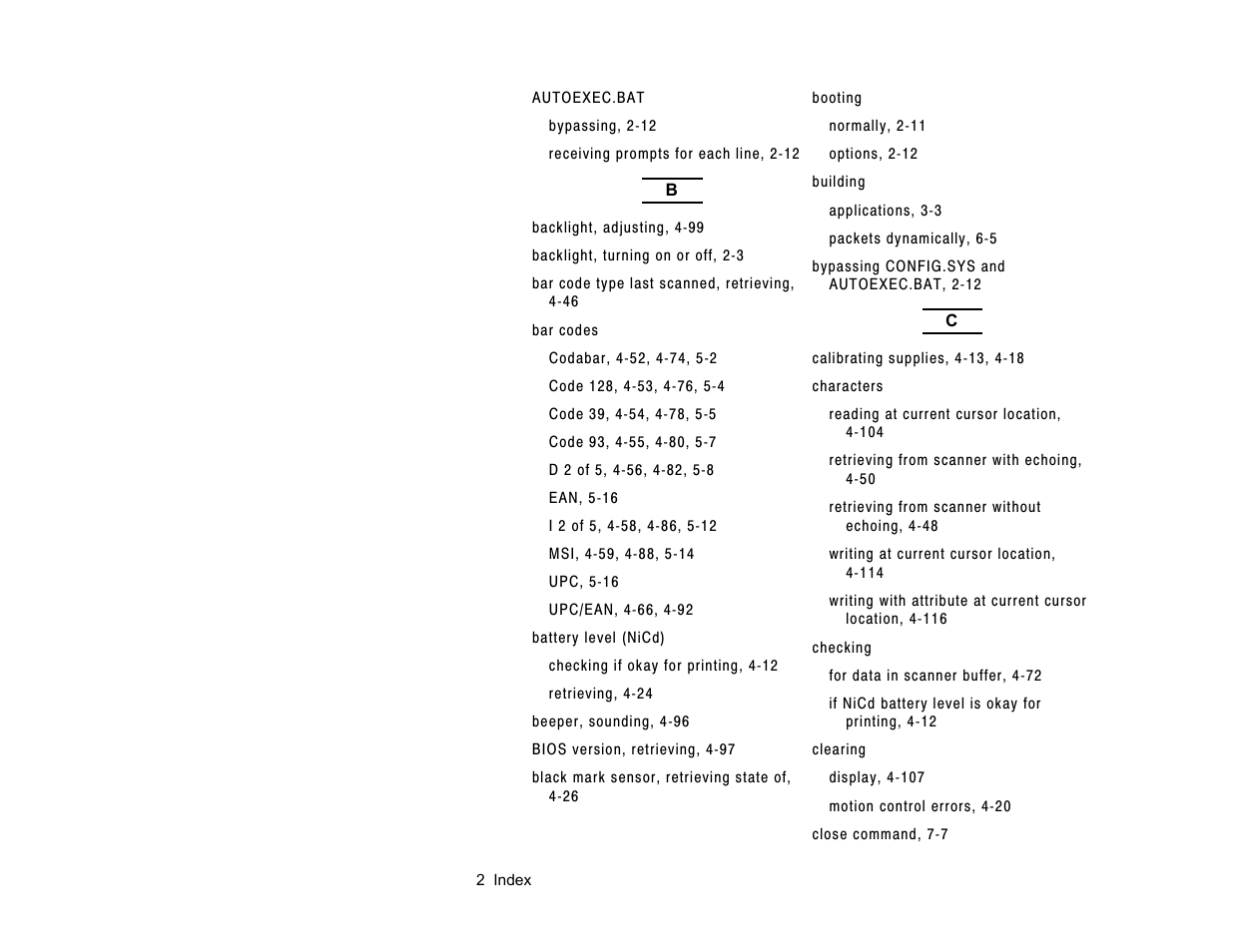 Paxar Gold 6037EX User Manual | Page 216 / 230
