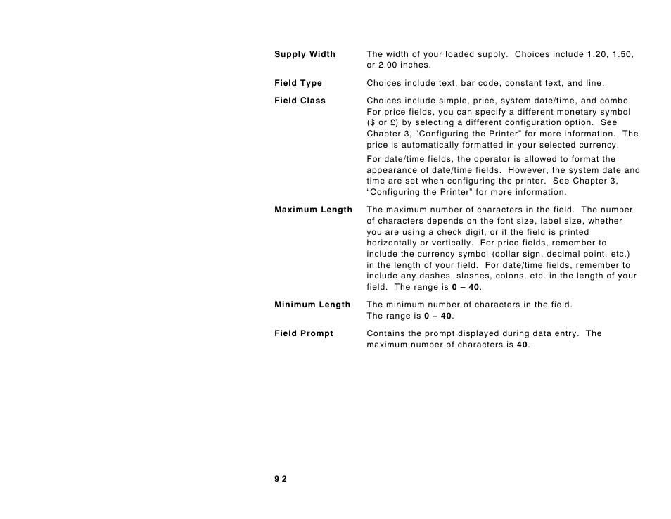 Paxar Monarch DOS-based Pathfinder Ultra System 6035 User Manual | Page 104 / 210