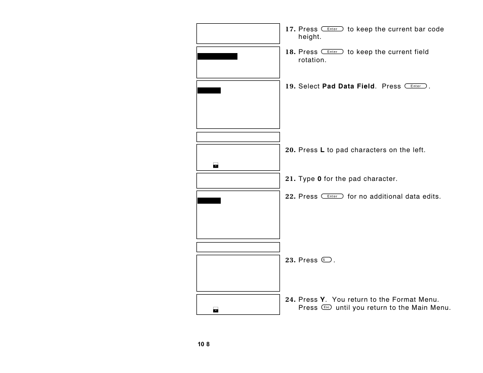 Paxar Monarch DOS-based Pathfinder Ultra System 6035 User Manual | Page 124 / 210