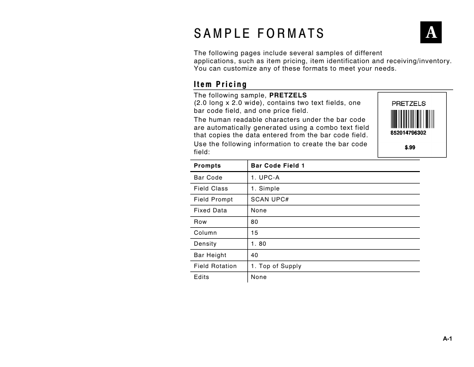 Paxar Monarch DOS-based Pathfinder Ultra System 6035 User Manual | Page 175 / 210