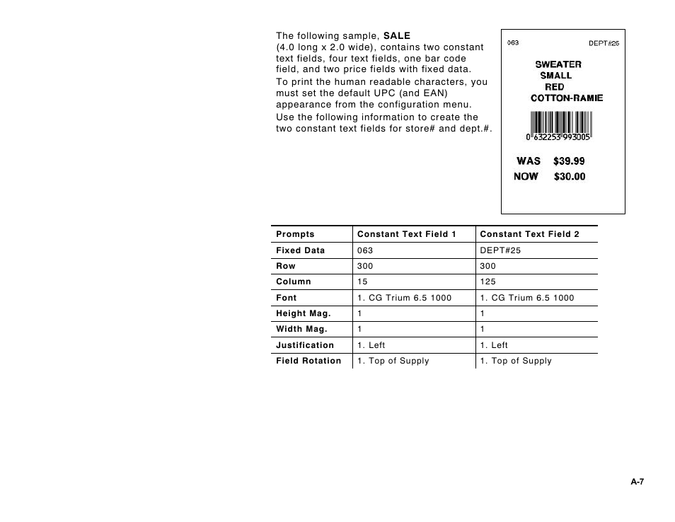 Paxar Monarch DOS-based Pathfinder Ultra System 6035 User Manual | Page 181 / 210