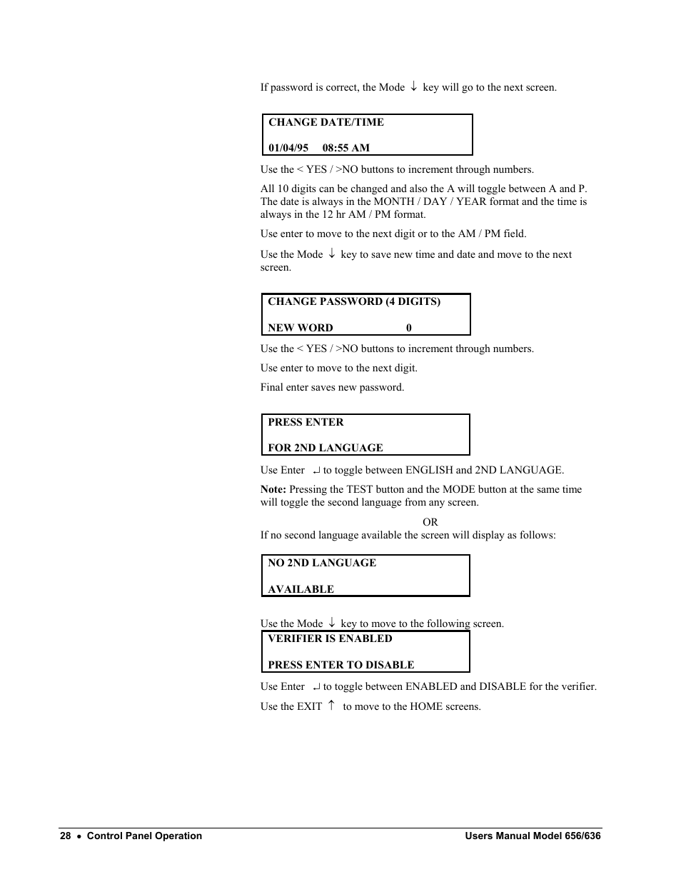 Paxar 656 / 636 User Manual | Page 34 / 115