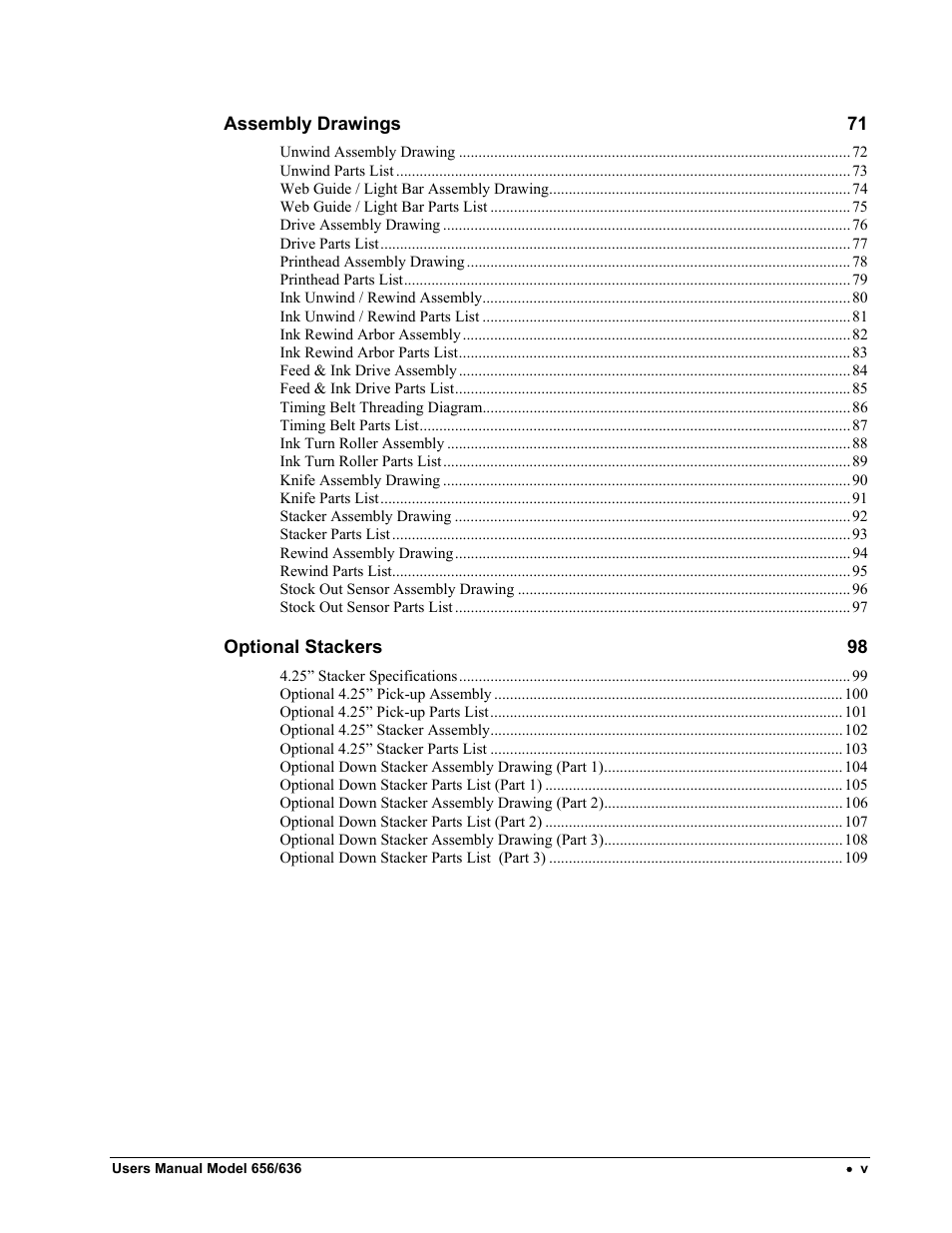 Paxar 656 / 636 User Manual | Page 5 / 115