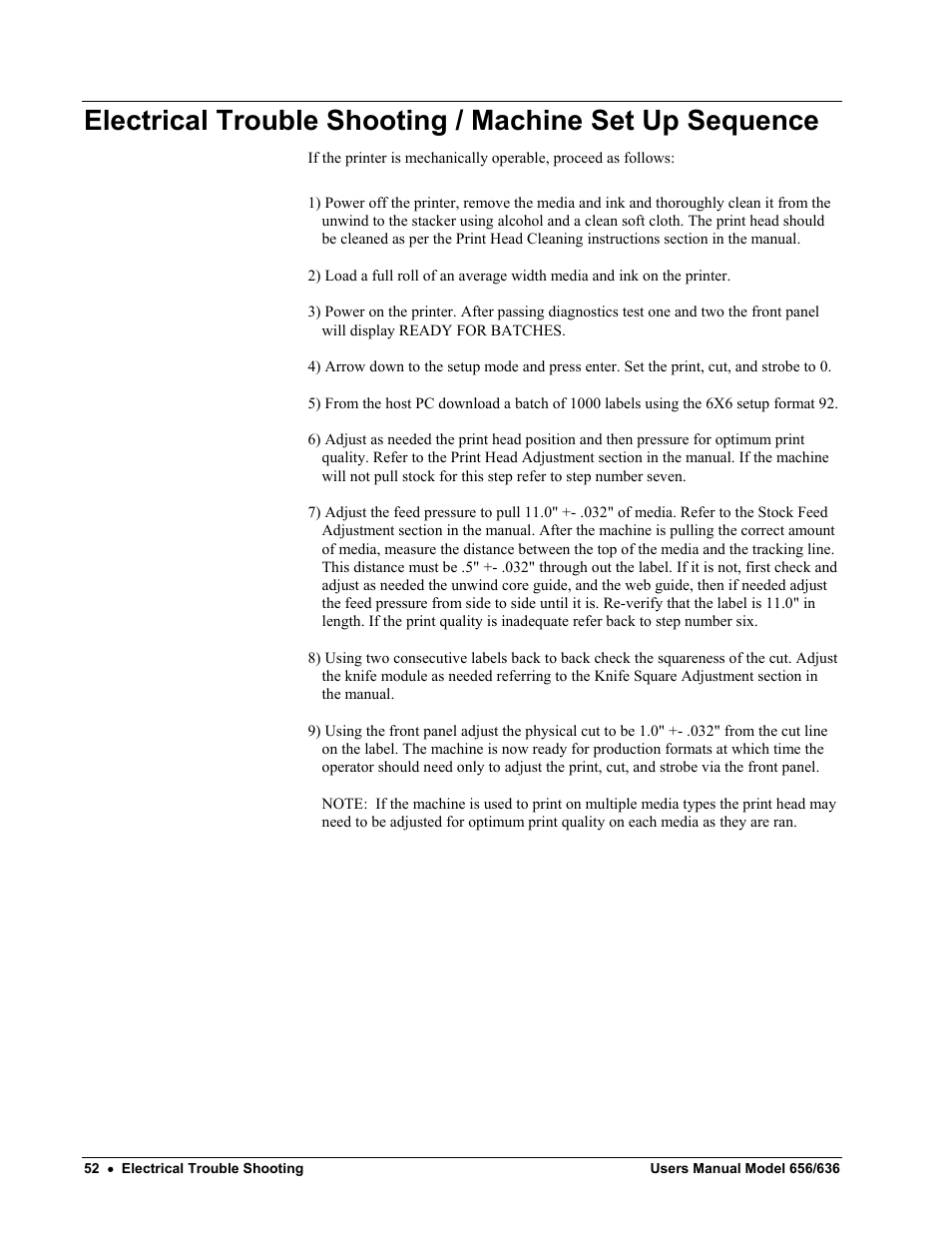 Paxar 656 / 636 User Manual | Page 58 / 115