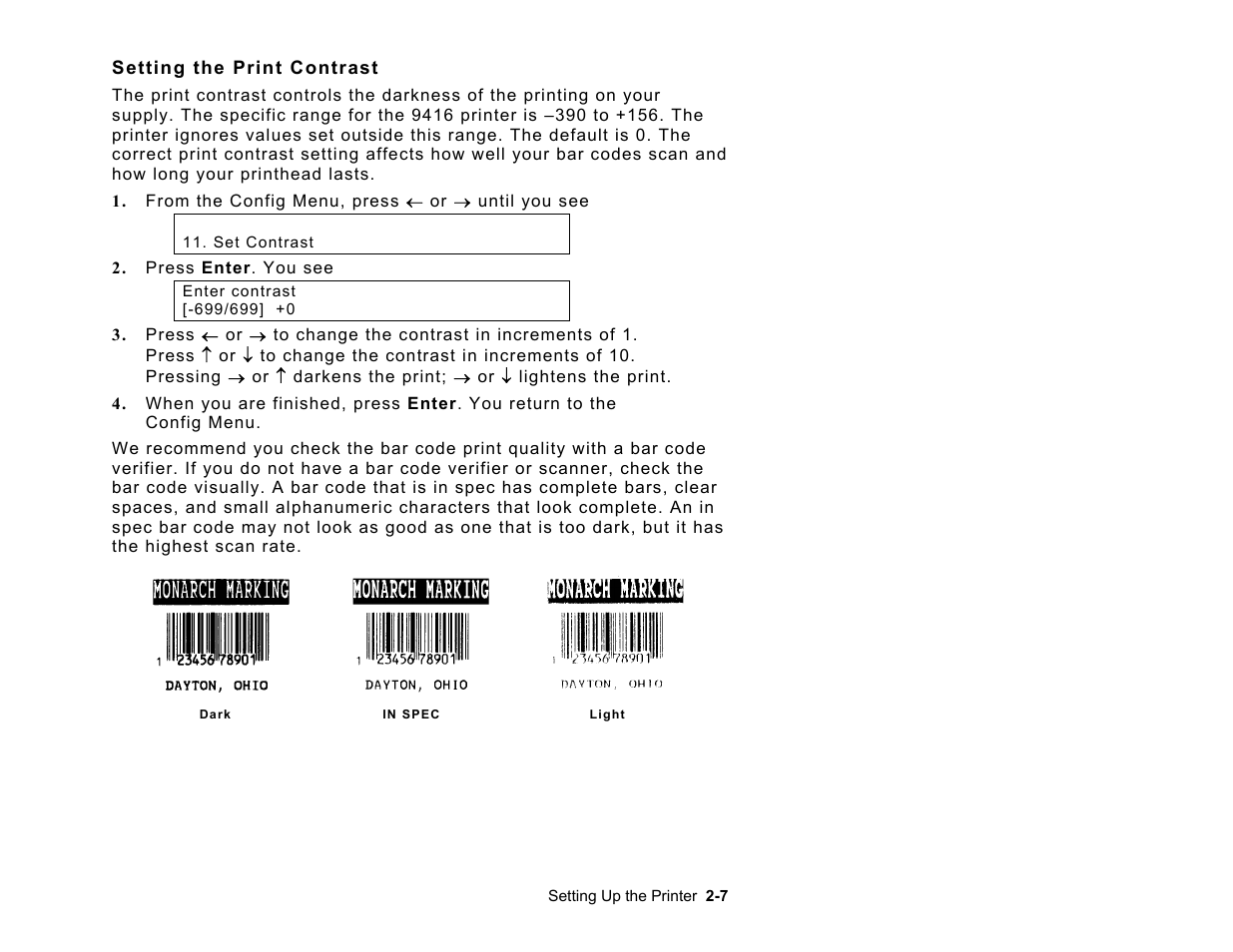 Paxar Monarch AAFES User Manual | Page 17 / 42