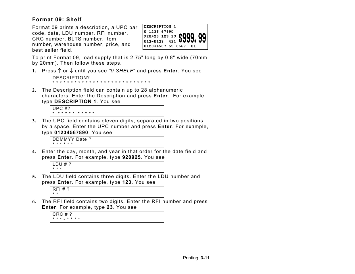 Paxar Monarch AAFES User Manual | Page 31 / 42