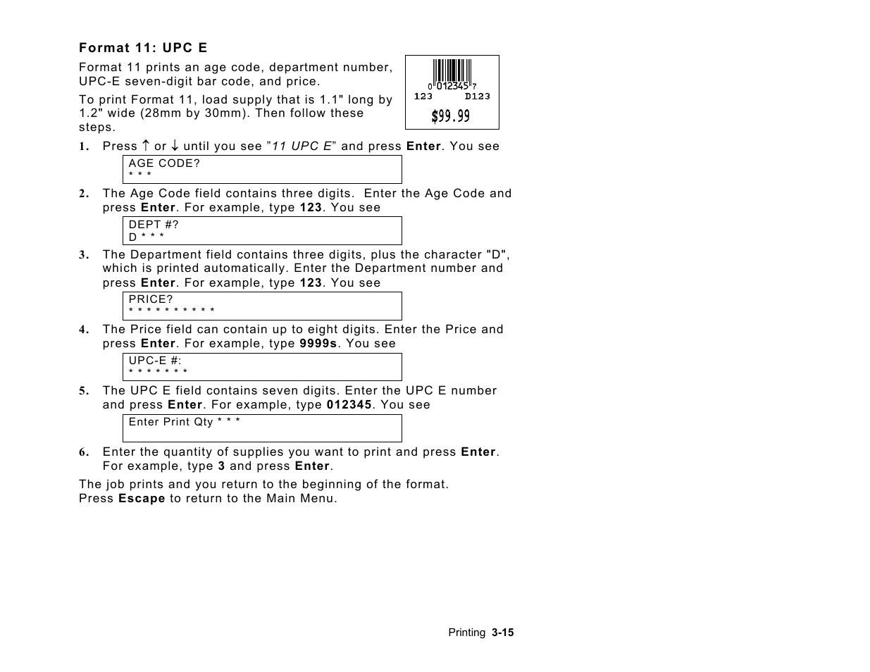 Paxar Monarch AAFES User Manual | Page 35 / 42