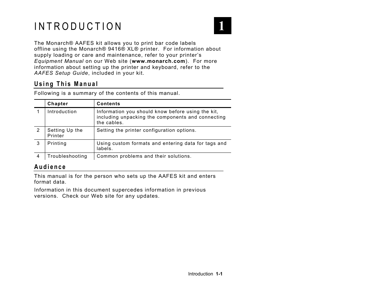 Paxar Monarch AAFES User Manual | Page 5 / 42