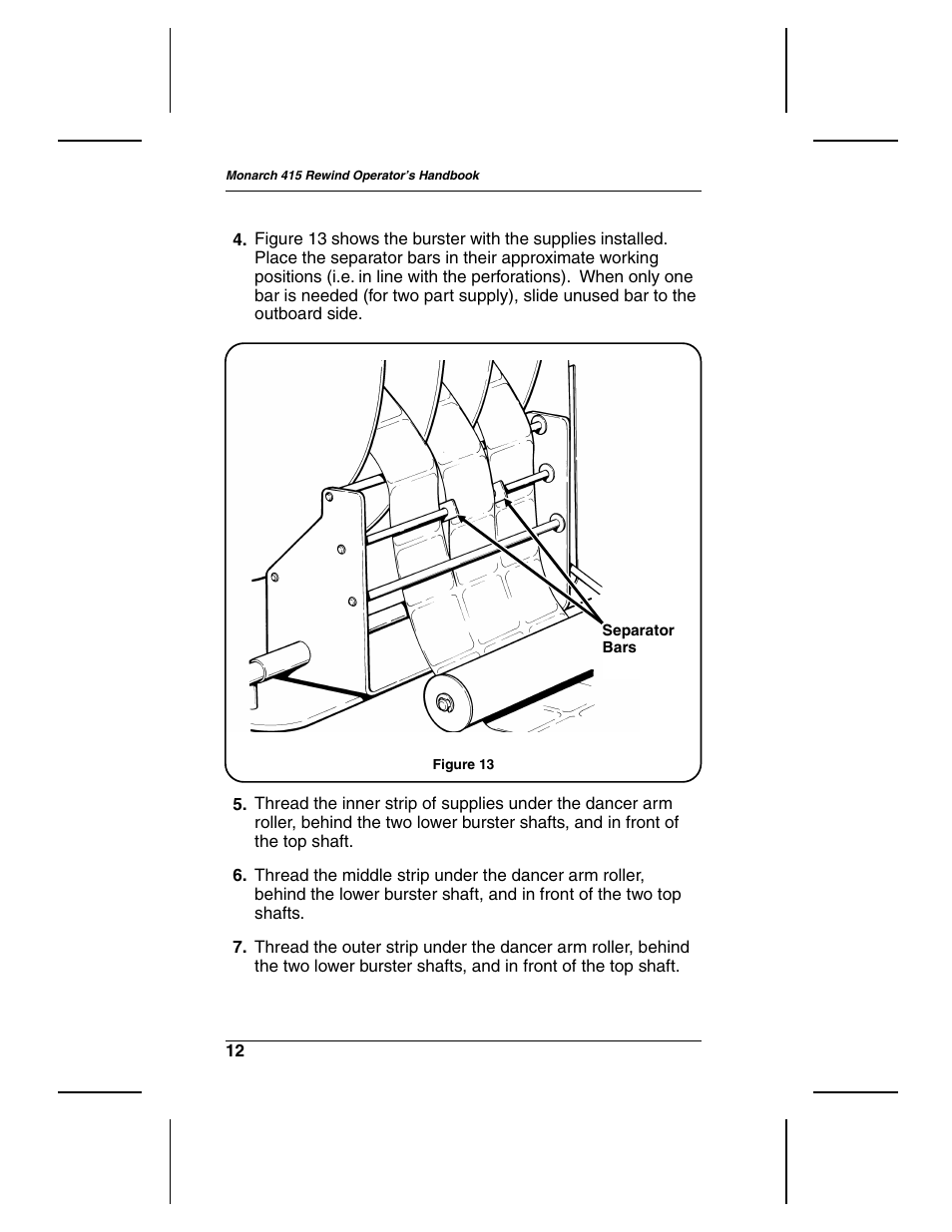 Paxar Rewind Monarch 415 User Manual | Page 16 / 28