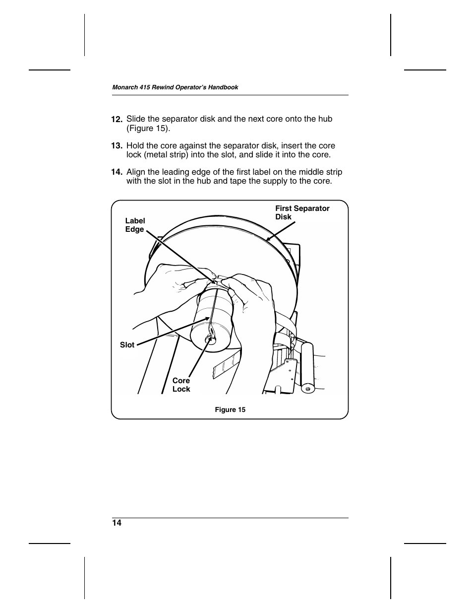 Paxar Rewind Monarch 415 User Manual | Page 18 / 28