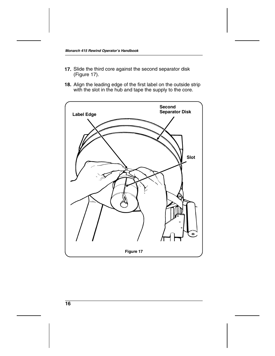 Paxar Rewind Monarch 415 User Manual | Page 20 / 28