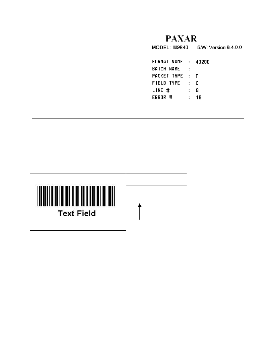 Non-printing zone | Paxar 9840CL User Manual | Page 26 / 59