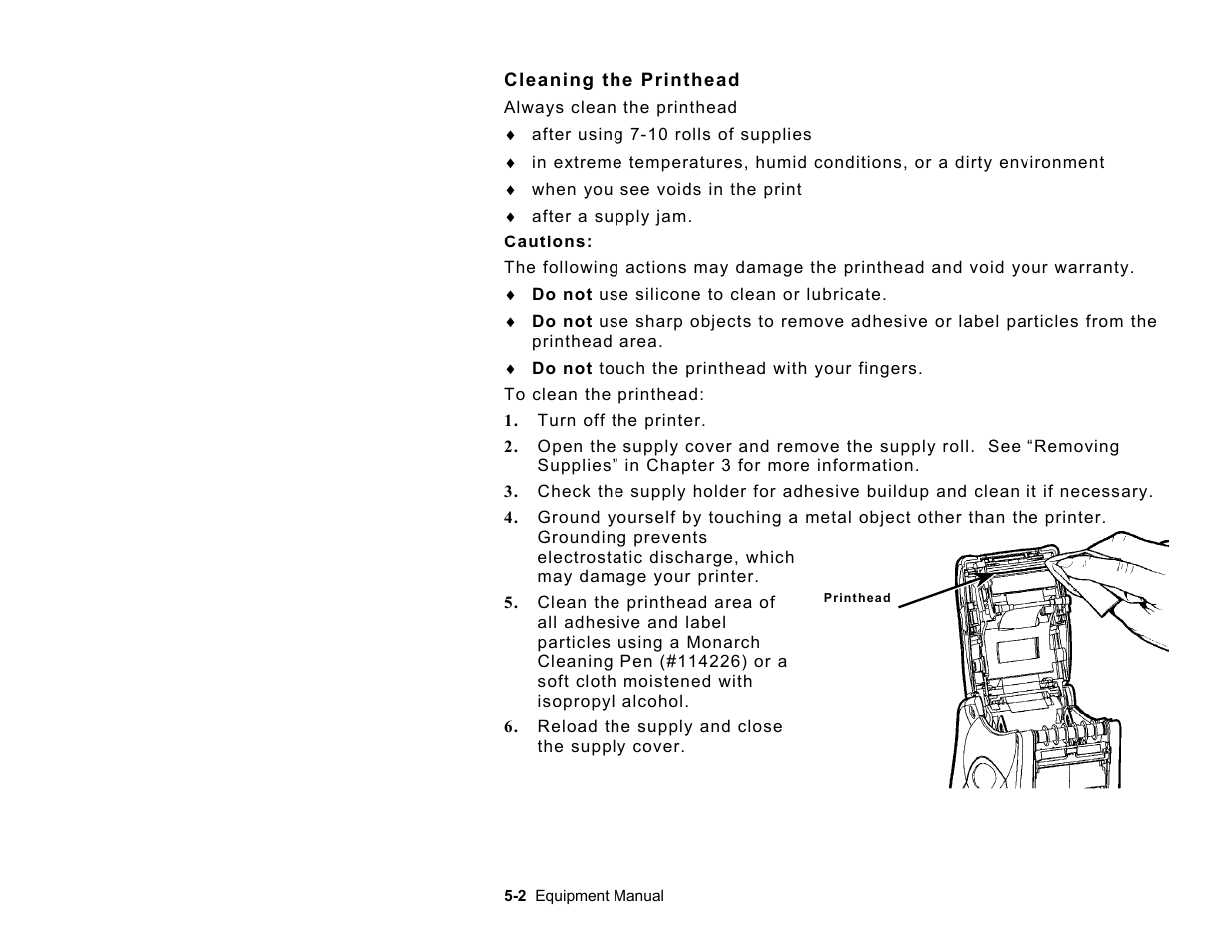 Paxar TC6032EM User Manual | Page 28 / 40