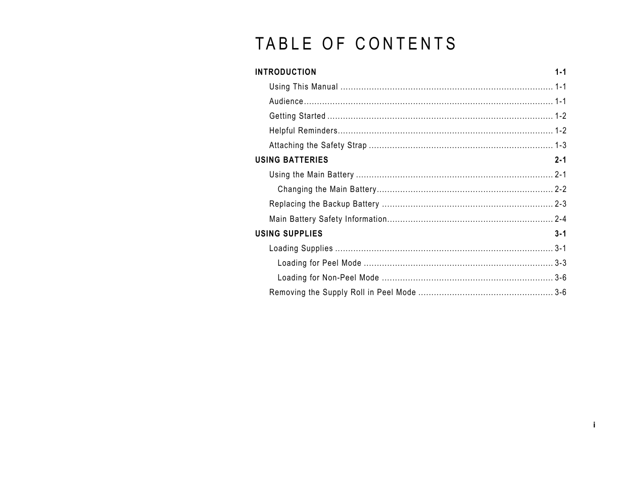 Paxar TC6032EM User Manual | Page 3 / 40