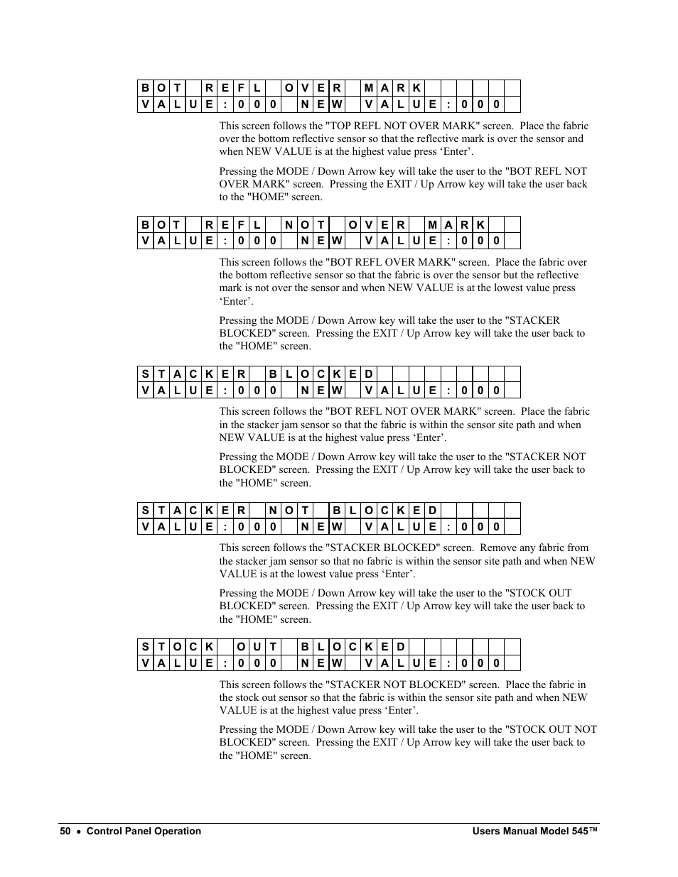 Paxar 545 User Manual | Page 52 / 121