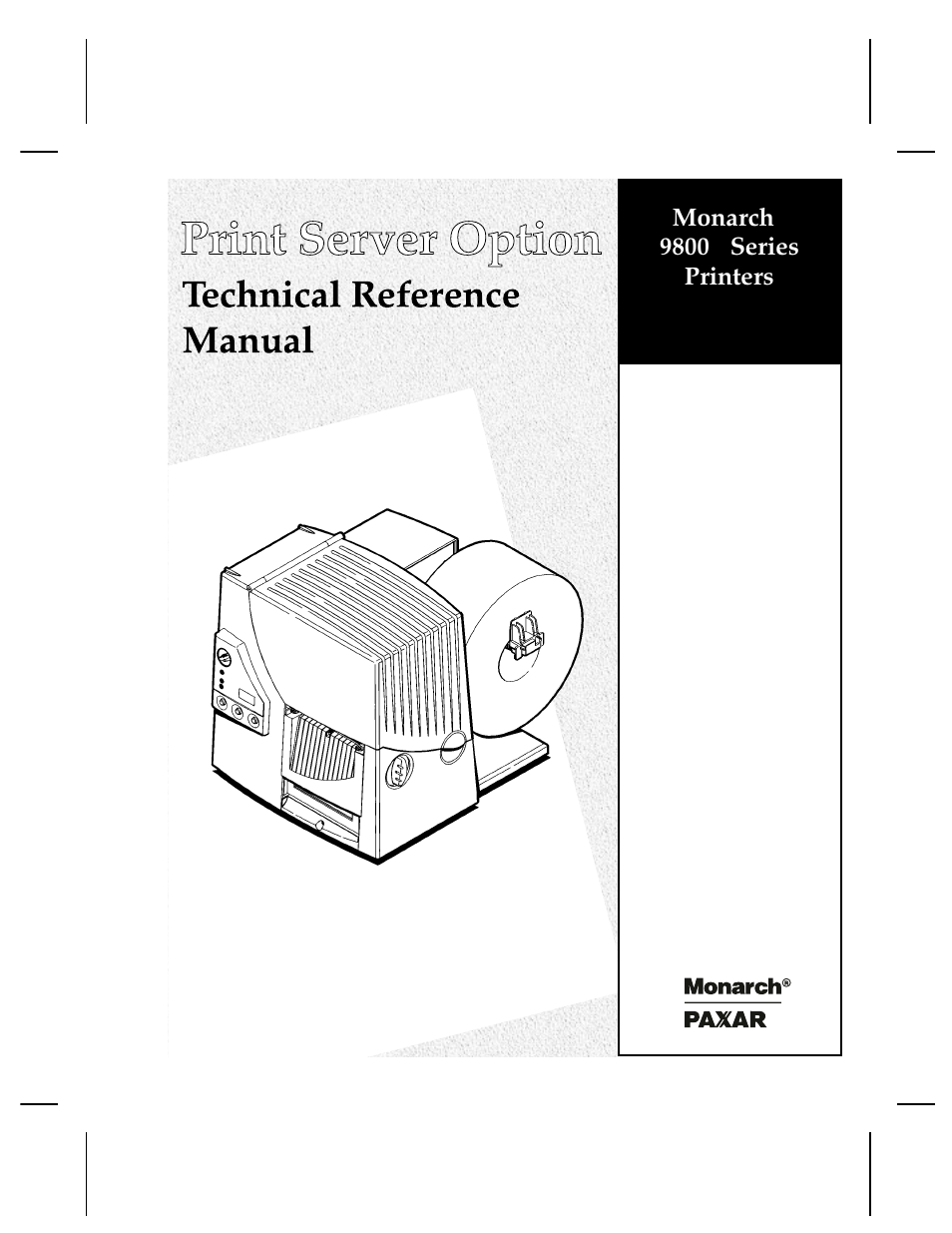 Paxar 9800 Series User Manual | 78 pages