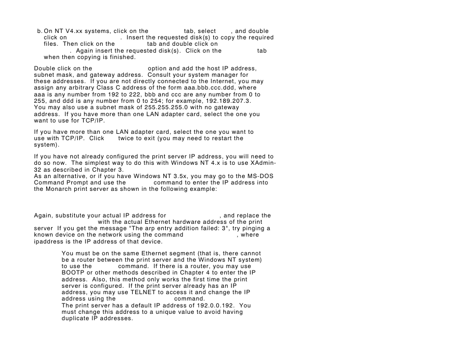 Paxar 9800 Series User Manual | Page 46 / 78