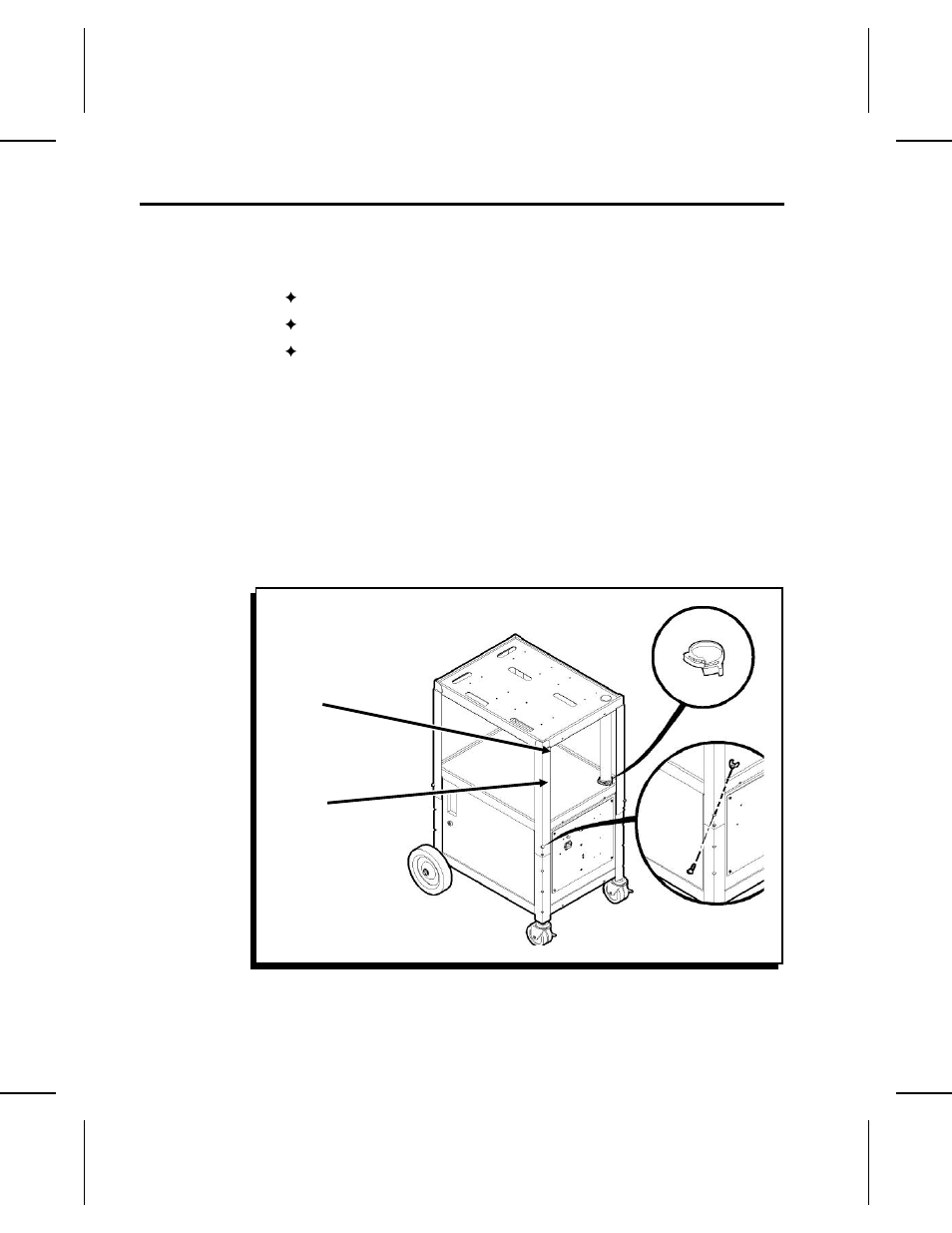 Step 2: adjusting the station’s height | Paxar Mobile Printing Station Monarch 9476 User Manual | Page 12 / 64