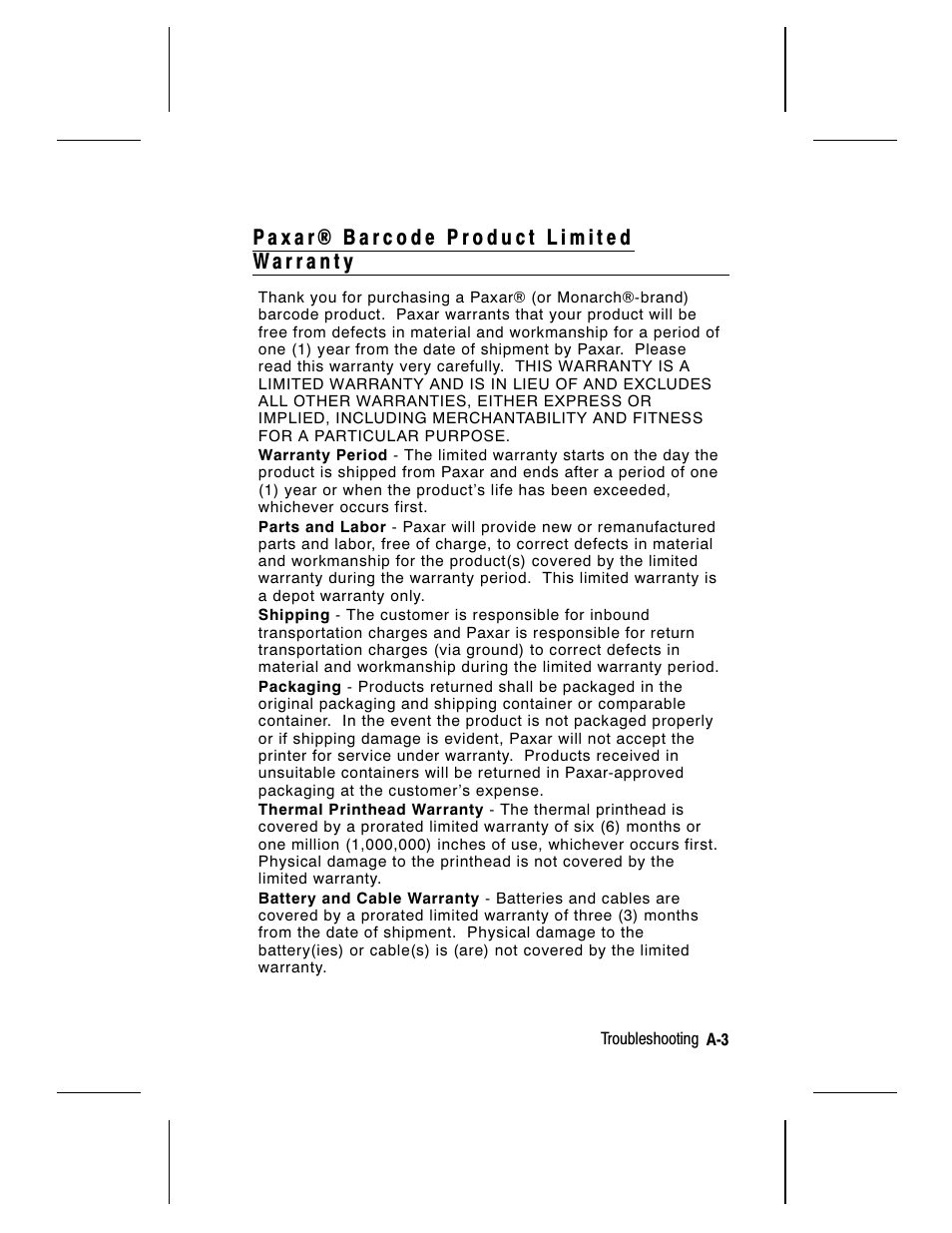 Paxar Monarch 9414 User Manual | Page 39 / 44