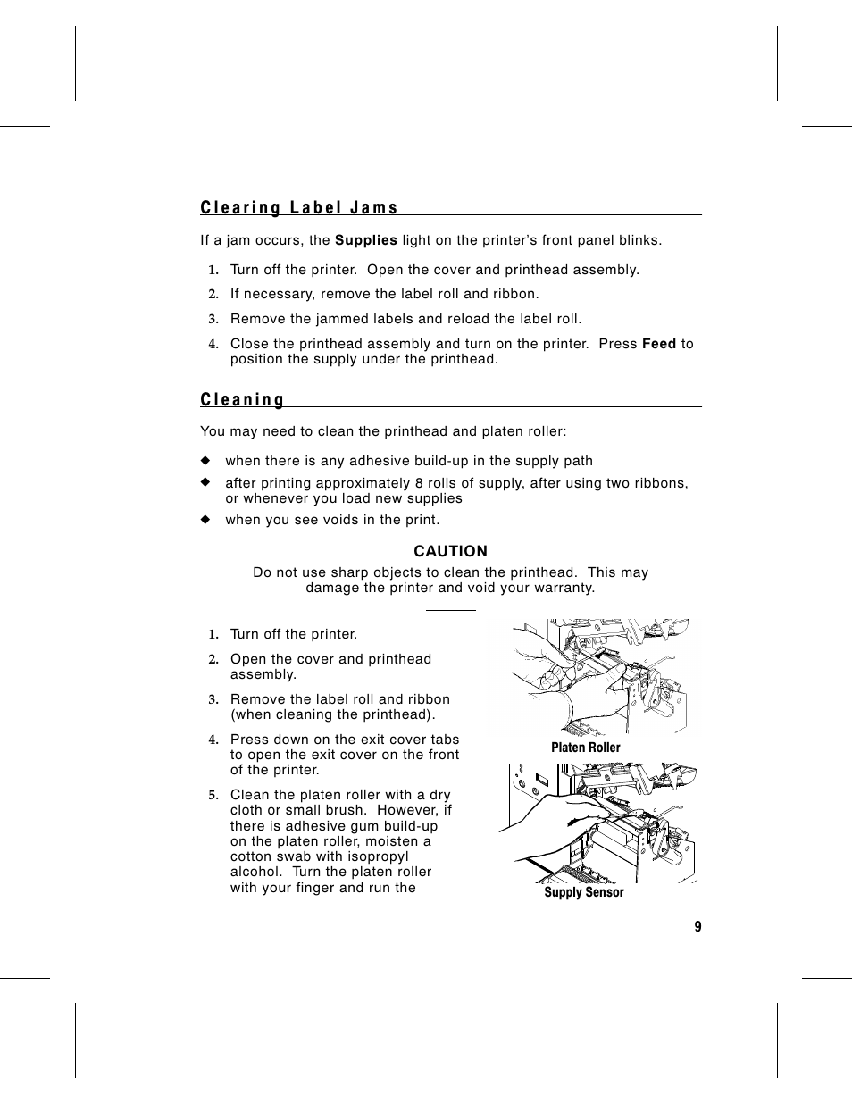 Paxar Monarch 9805 User Manual | Page 11 / 20