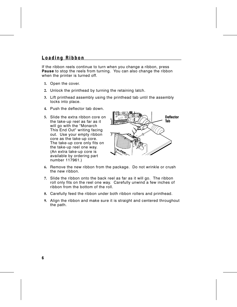 Paxar Monarch 9805 User Manual | Page 8 / 20