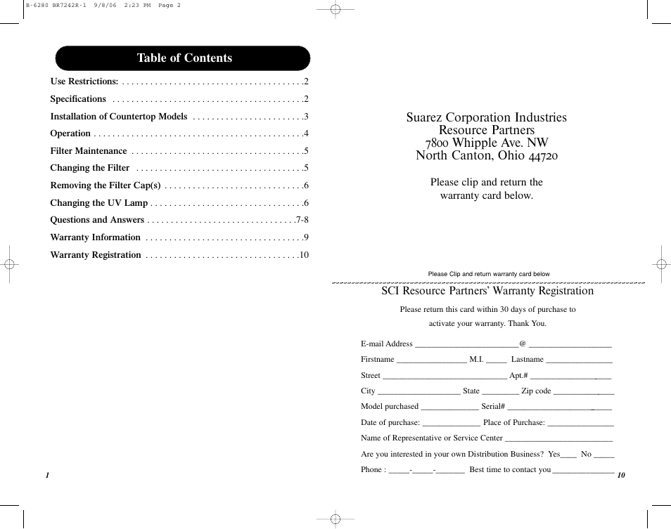 Puratron Products AQUA2000 User Manual | Page 11 / 12