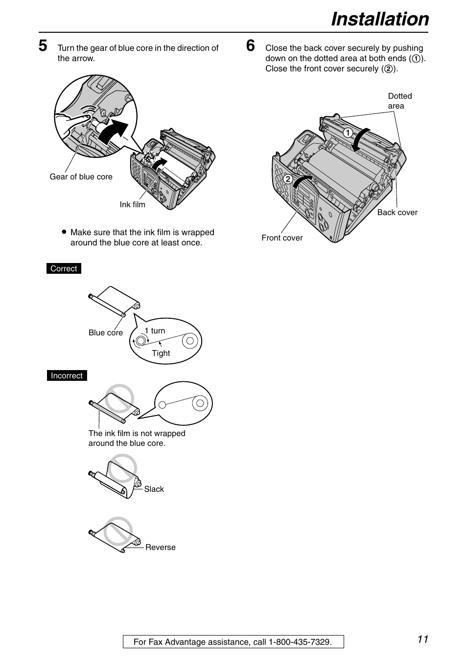 Installation | Panasonic KX-FHD351 User Manual | Page 11 / 104