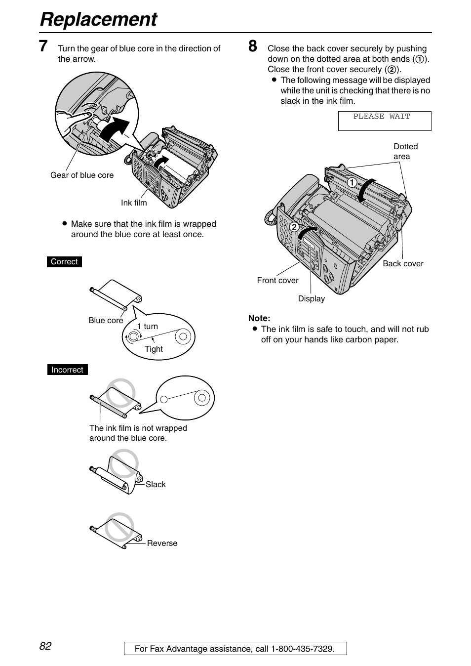 Replacement | Panasonic KX-FHD351 User Manual | Page 82 / 104