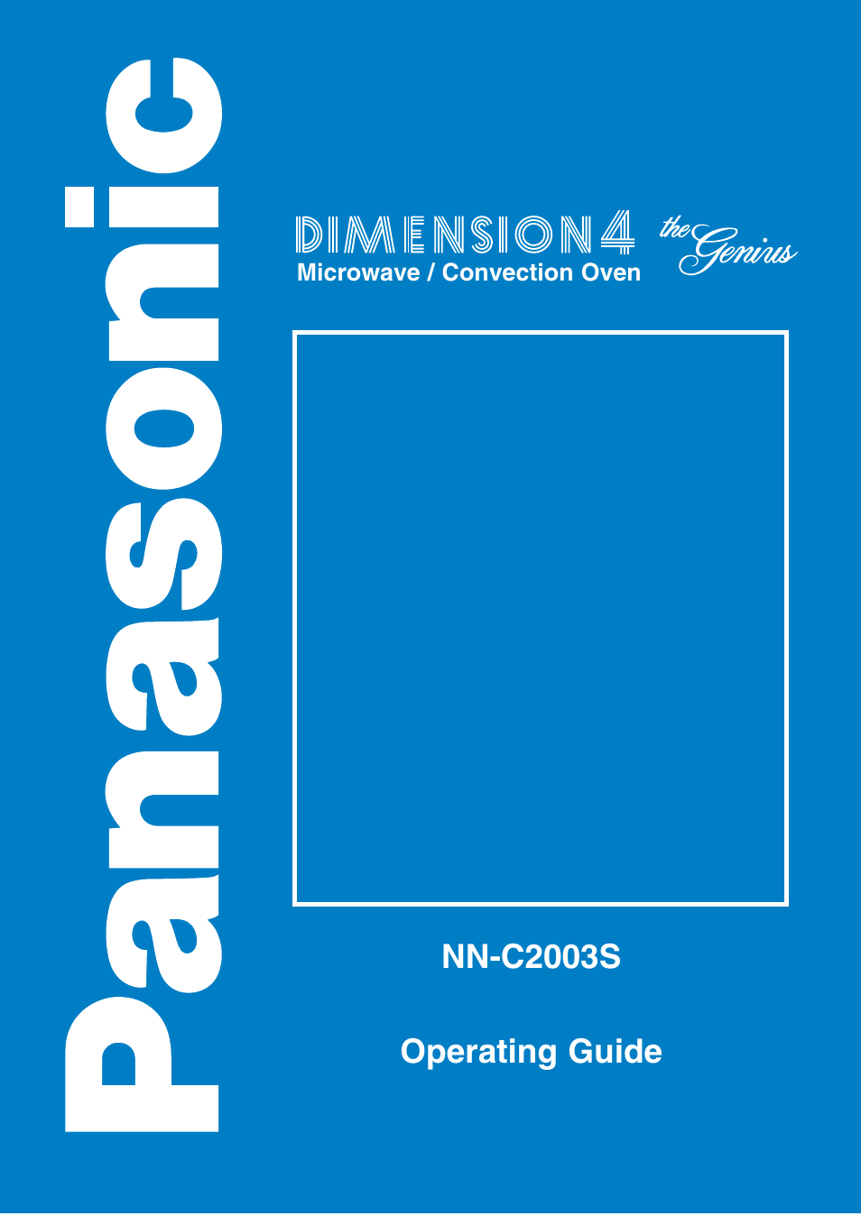 Panasonic NN-C2003S  EN User Manual | 32 pages