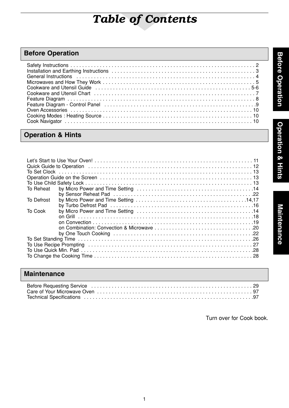 Panasonic NN-C2003S  EN User Manual | Page 3 / 32