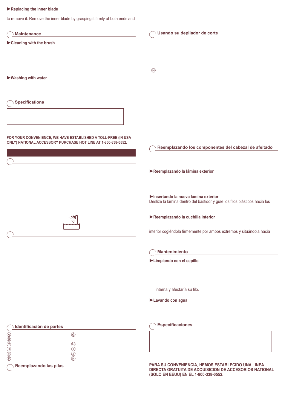 Panasonic ES2235 User Manual | Page 2 / 2