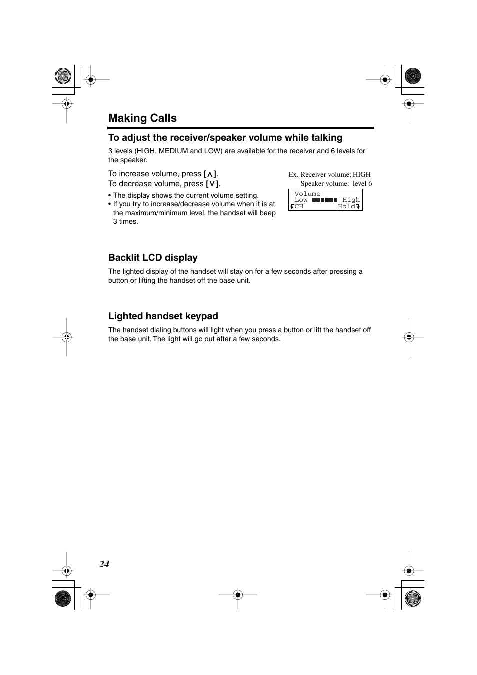 Making calls | Panasonic KX-TG2224F User Manual | Page 24 / 72
