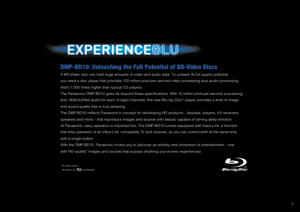 Panasonic DMP-BD10 User Manual | Page 3 / 12
