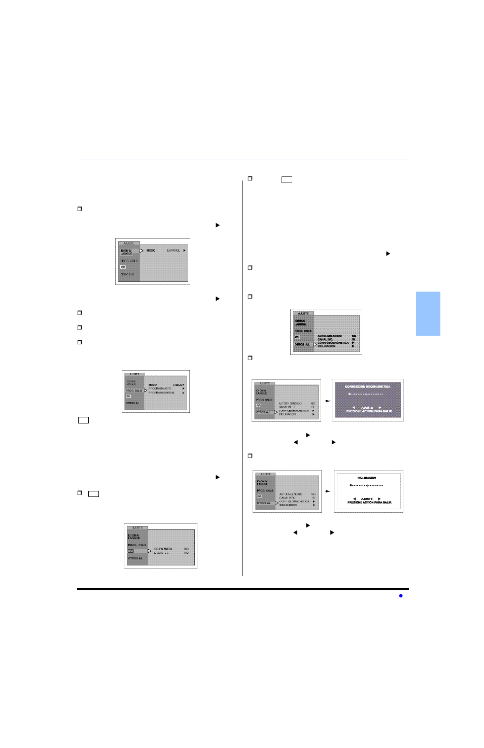 Operación del menú de iconos | Panasonic CT 36SL13 User Manual | Page 39 / 80