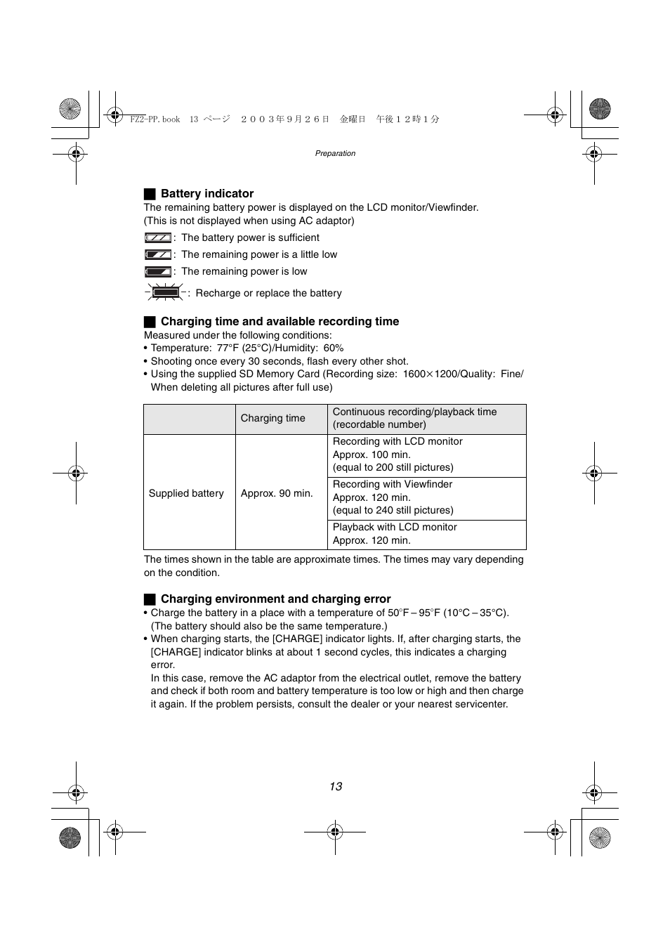 Panasonic DMC-FZ2PP User Manual | Page 13 / 112