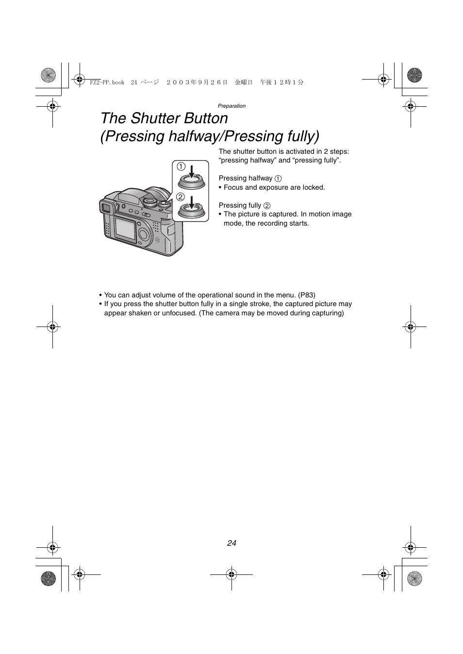 Panasonic DMC-FZ2PP User Manual | Page 24 / 112