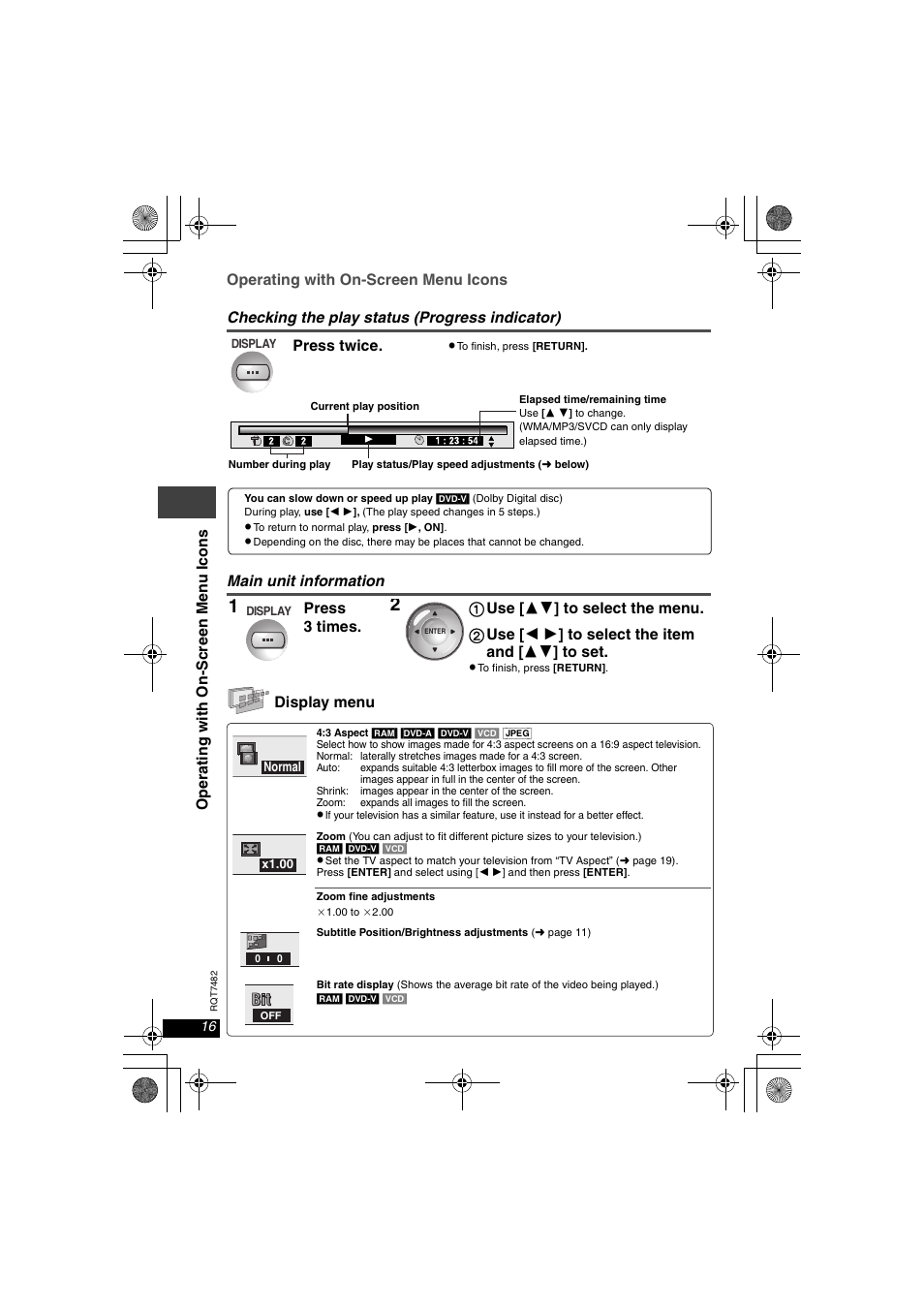 Panasonic DVD-LX8  EN User Manual | Page 16 / 33