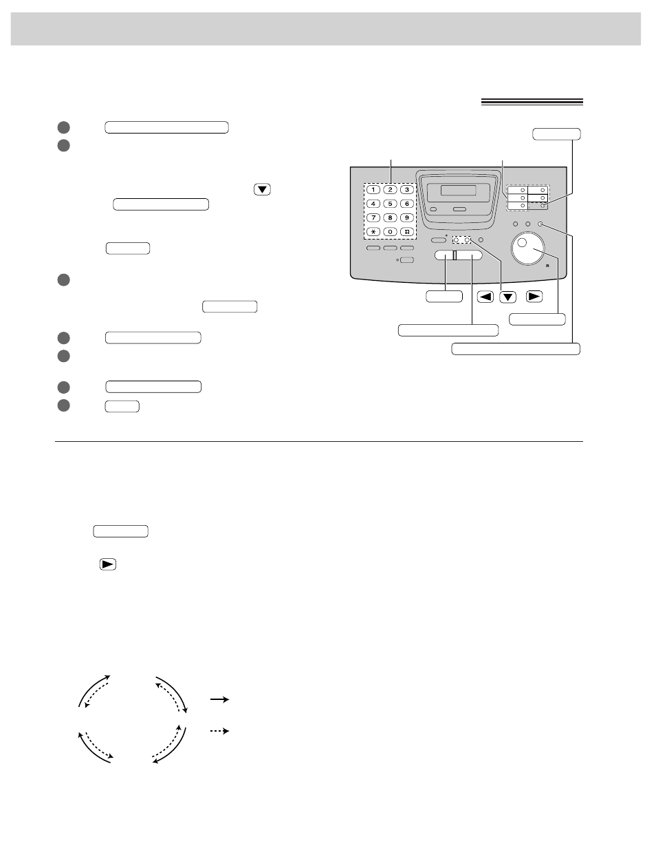 Selección de caracteres con jog dial | Panasonic KX-FM255 User Manual | Page 124 / 144