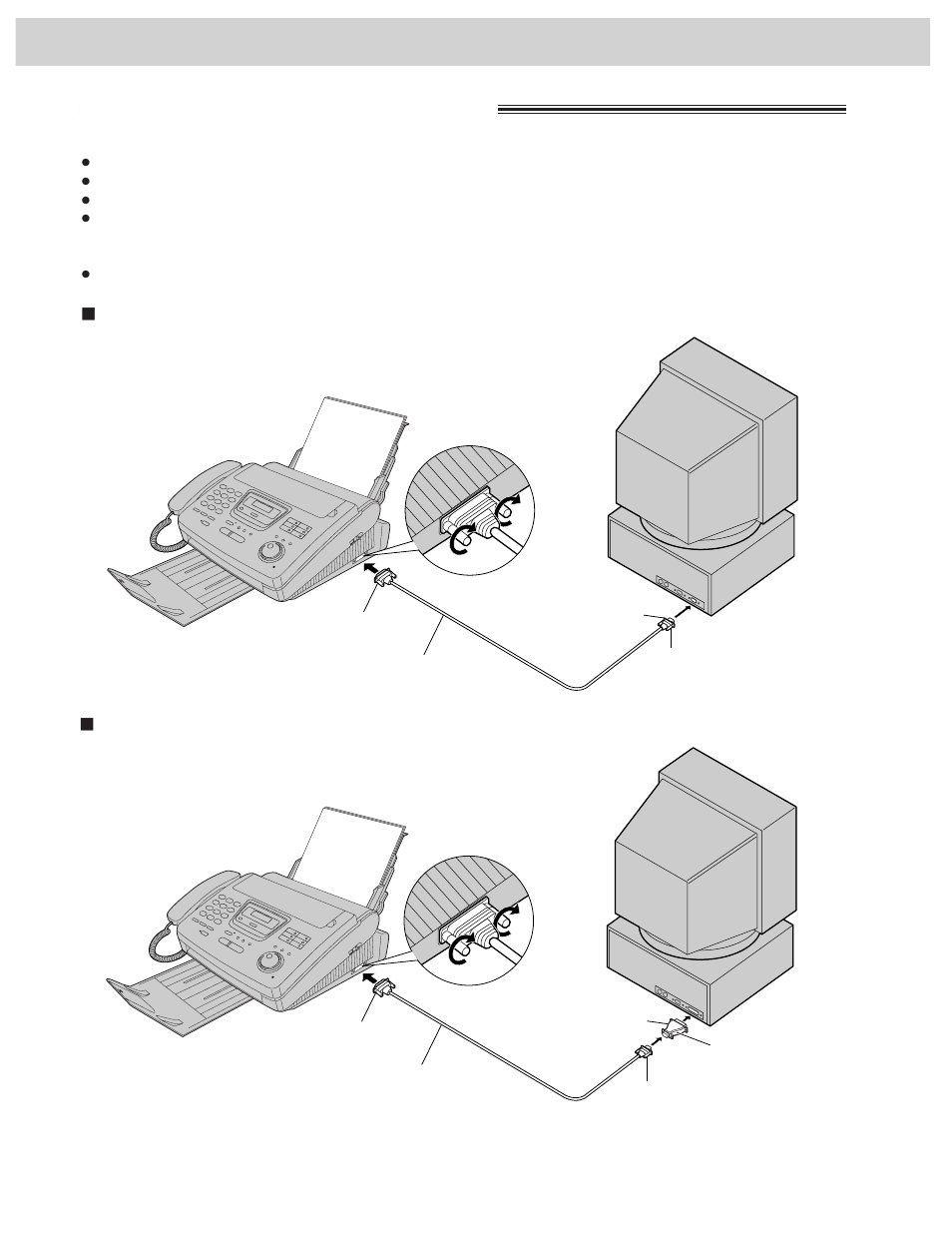 Setup (pc) connecting to a computer | Panasonic KX-FM255 User Manual | Page 80 / 144