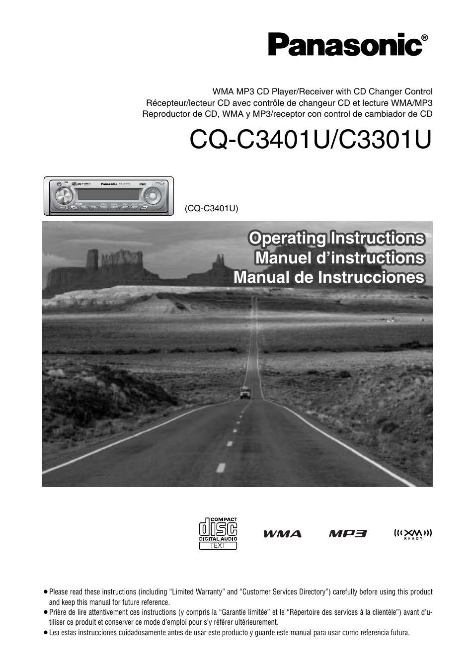 Panasonic C3301U User Manual | 36 pages