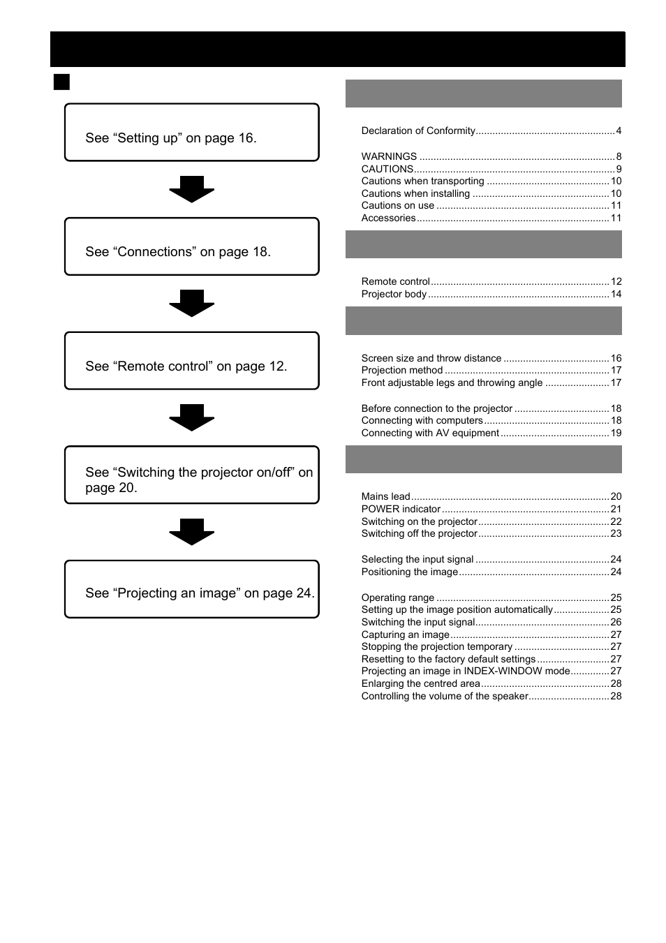 Panasonic PT-LB51E User Manual | Page 6 / 56