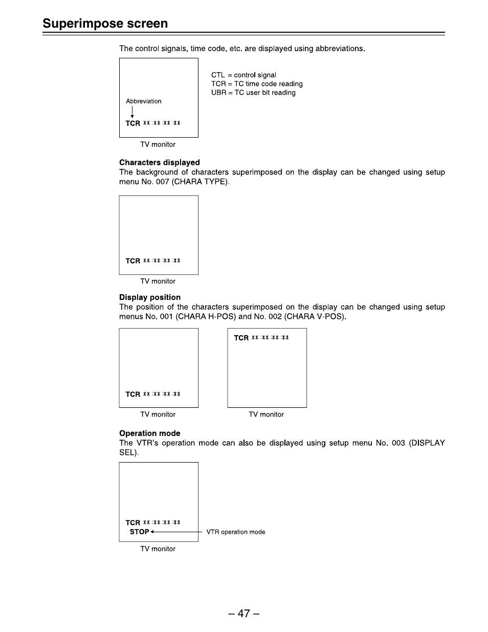 Panasonic AJ-D450 User Manual | Page 47 / 68
