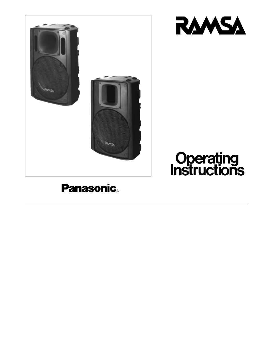 Panasonic WS-AT300 User Manual | 12 pages